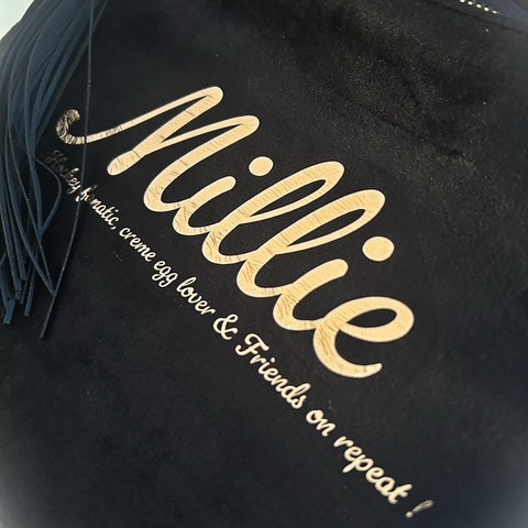 Personalised Velvet Make Up Large