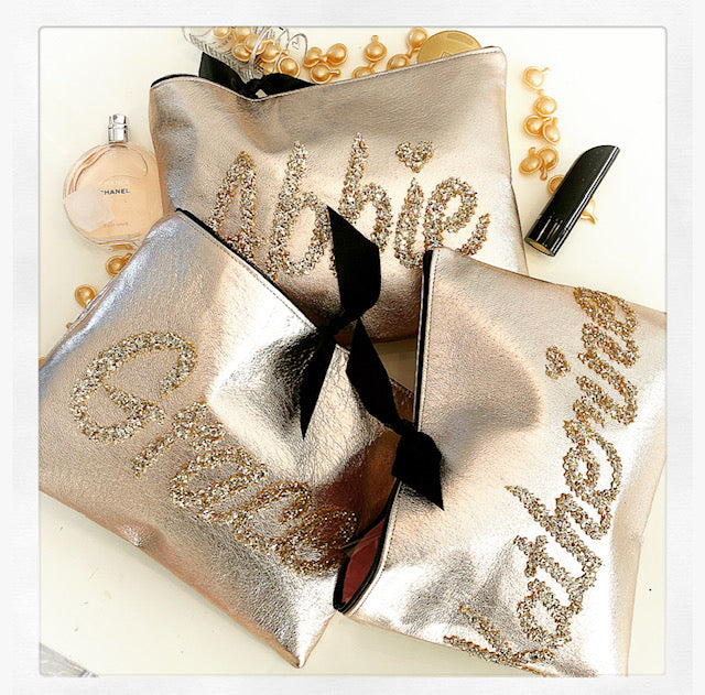 Personalised Leather Clutch