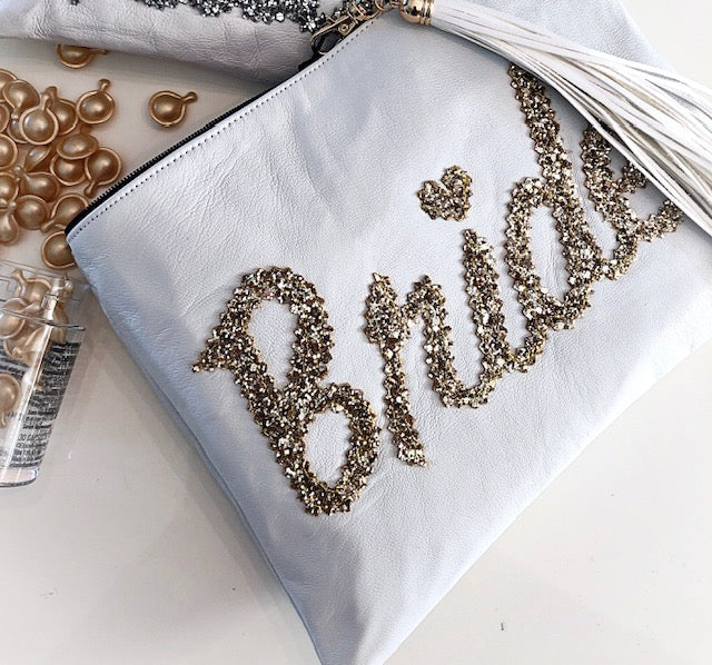 Bridal Leather Clutch