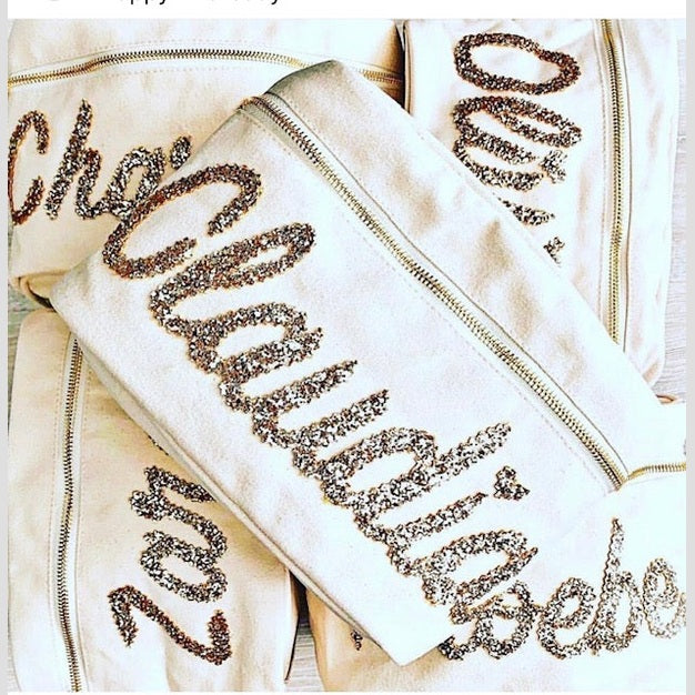 Personalised Canvas Vanity Bag