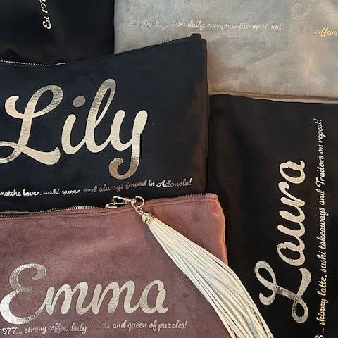 Personalised Velvet Make Up Large