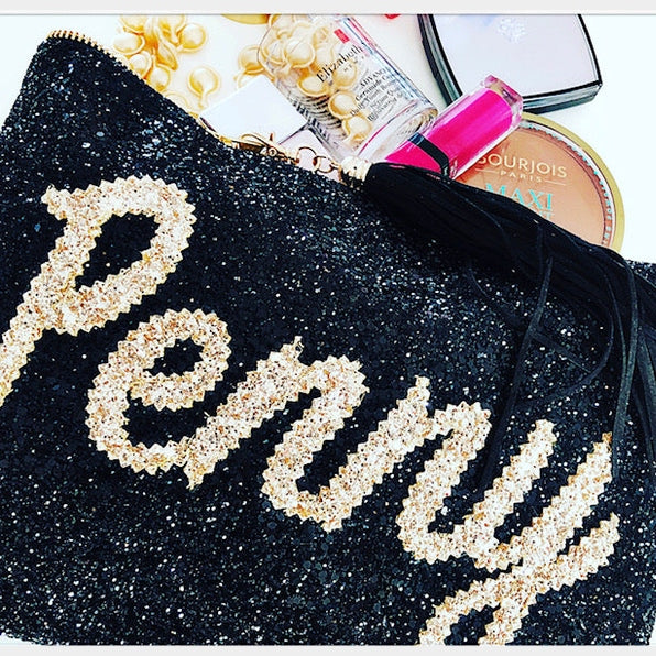 Full Glitter Personalised Clutch