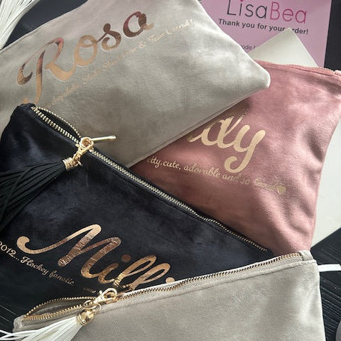 Personalised Velvet Make Up Large