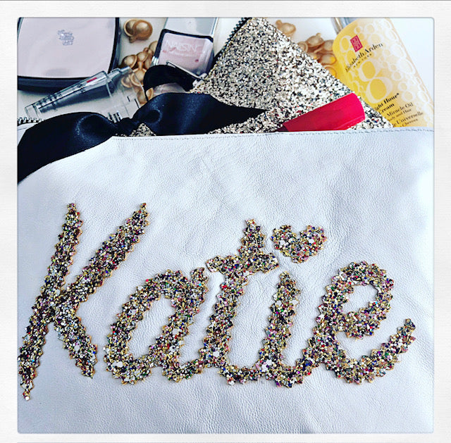 Personalised Leather Clutch