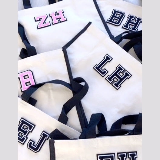 Initial Jute Tote Bag